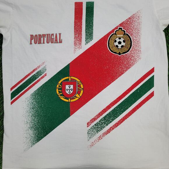 Vintage Portugal Soccer Shirt Medium 21x26 Football - Picture 4 of 13